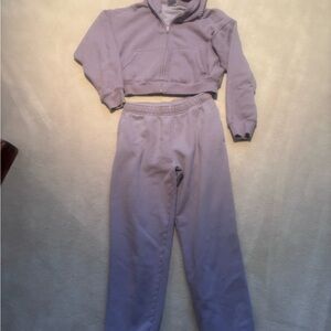 TNA COZY Purple Hoodie and Sweatpants Set